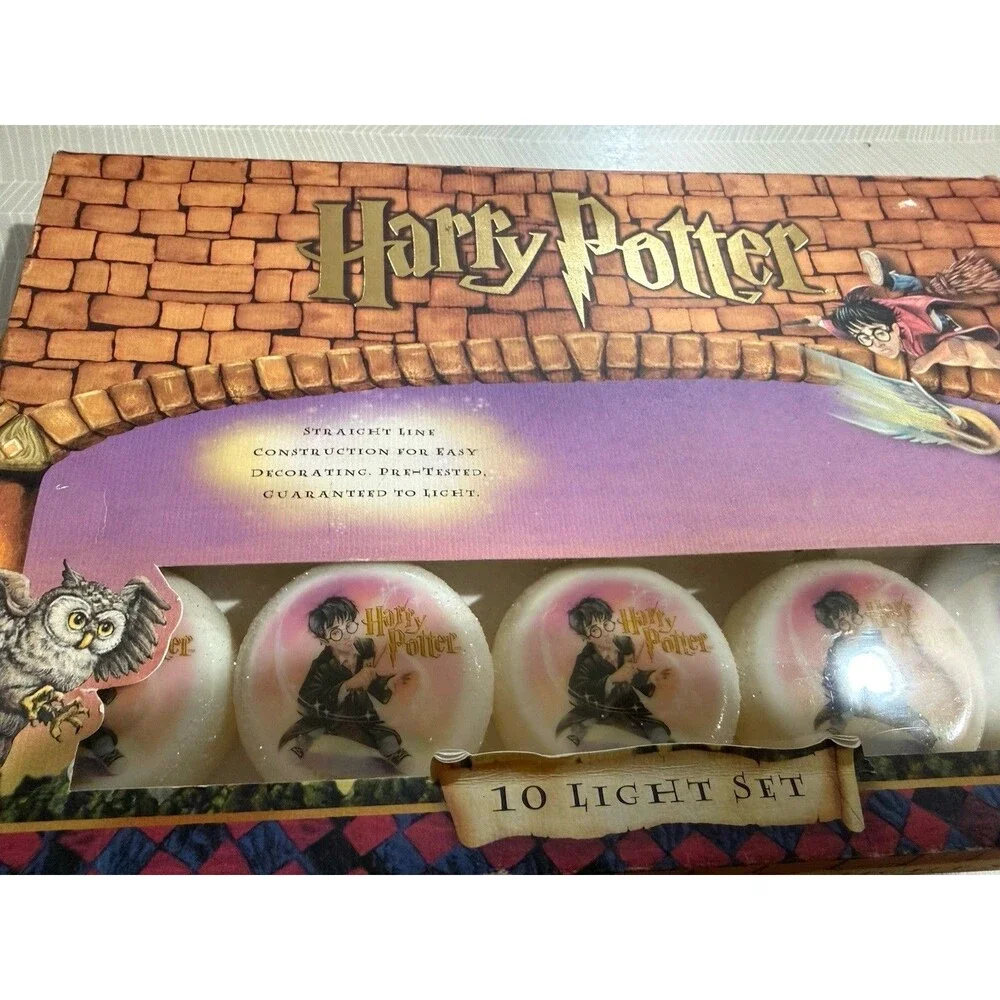 Brand New  Harry Potter String Lights 10 LIGHTS Kurt Adler 2000